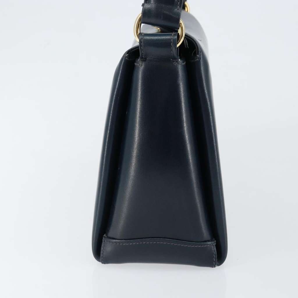 Gucci Vintage Convertible Box Crossbody Bag Navy Leather Good condition - Model View