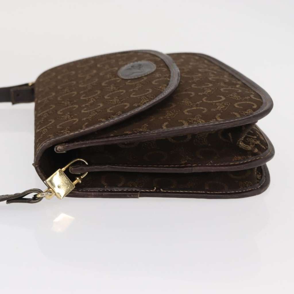 Celine C Sulky Shoulder bag Brown Canvas Good condition - Model View