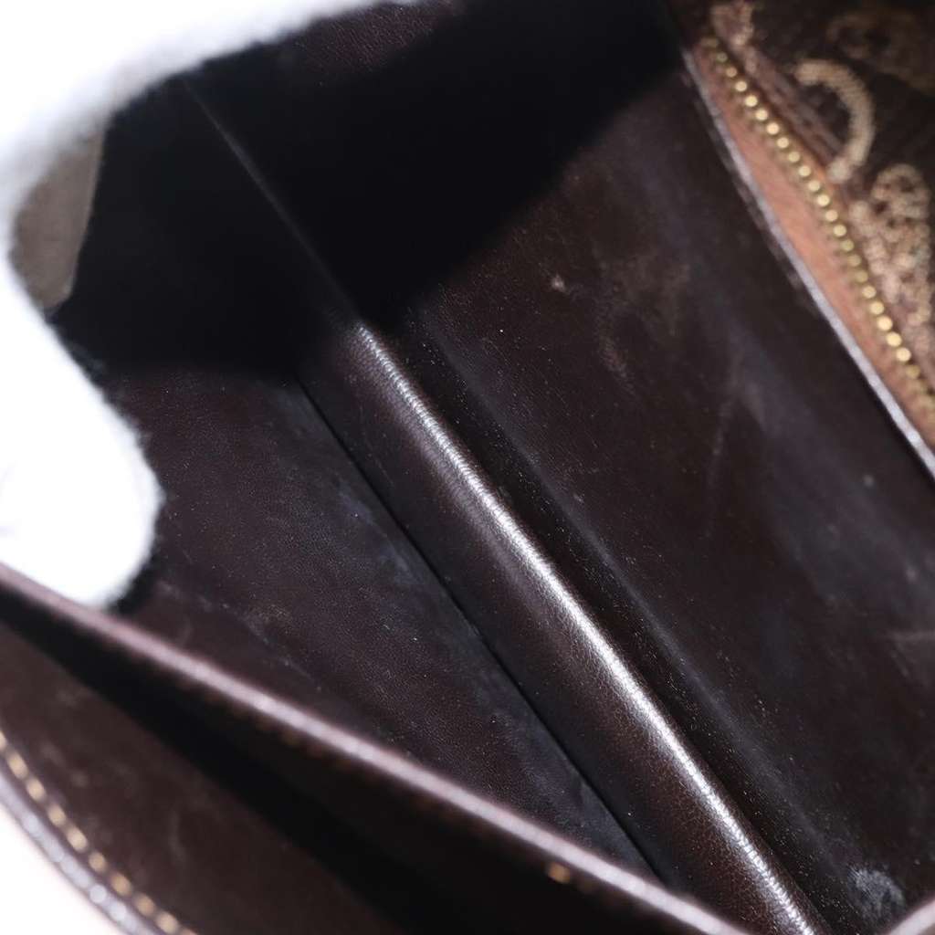 Celine C Sulky Shoulder bag Brown Canvas Good condition - Box View