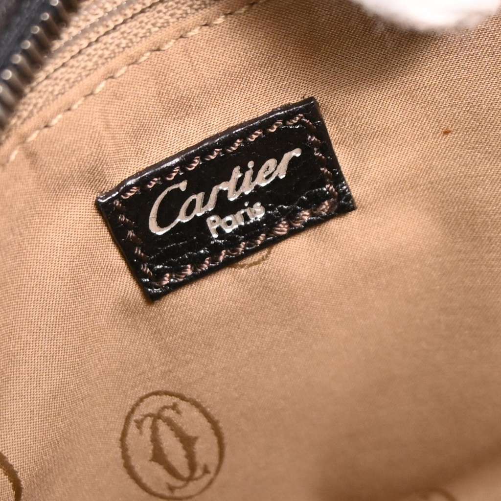 Cartier Marcello Handbag Black Leather Good condition - Model View