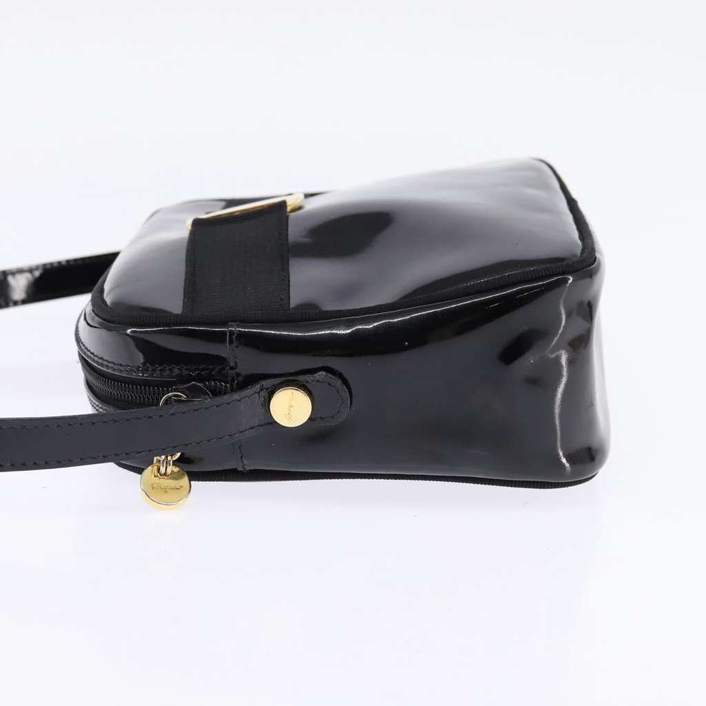Salvatore Ferragamo Vara Bow camera Shoulder Bag Black Good condition - Inside View