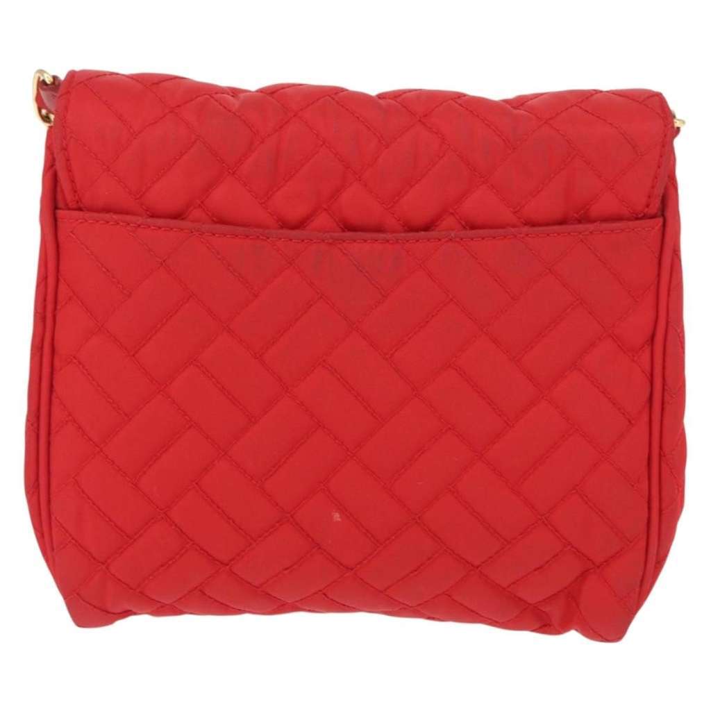 Prada Pushlock Chain Flap Bag Red Good condition - Back View