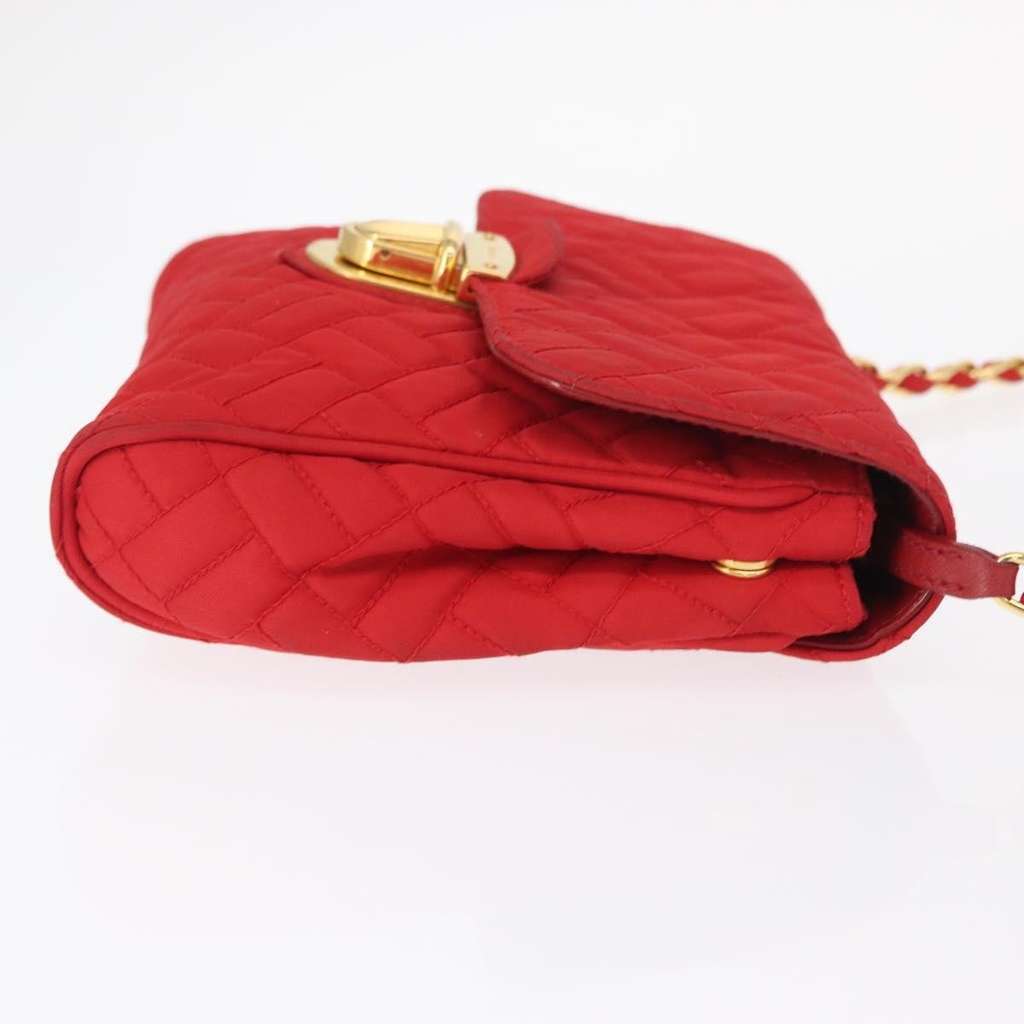 Prada Pushlock Chain Flap Bag Red Good condition - Inside View
