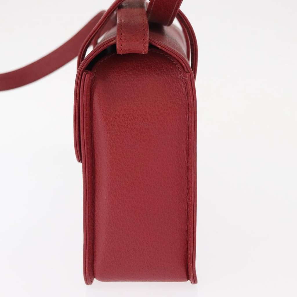 Gucci Vintage Bamboo Handle Bag Red Leather Good condition - Inside View