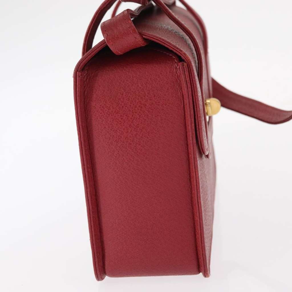 Gucci Vintage Bamboo Handle Bag Red Leather Good condition - Model View