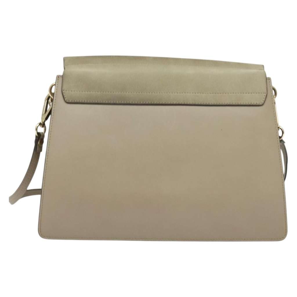 Chloe Faye Shoulder Bag Beige Suede Good condition - Back View