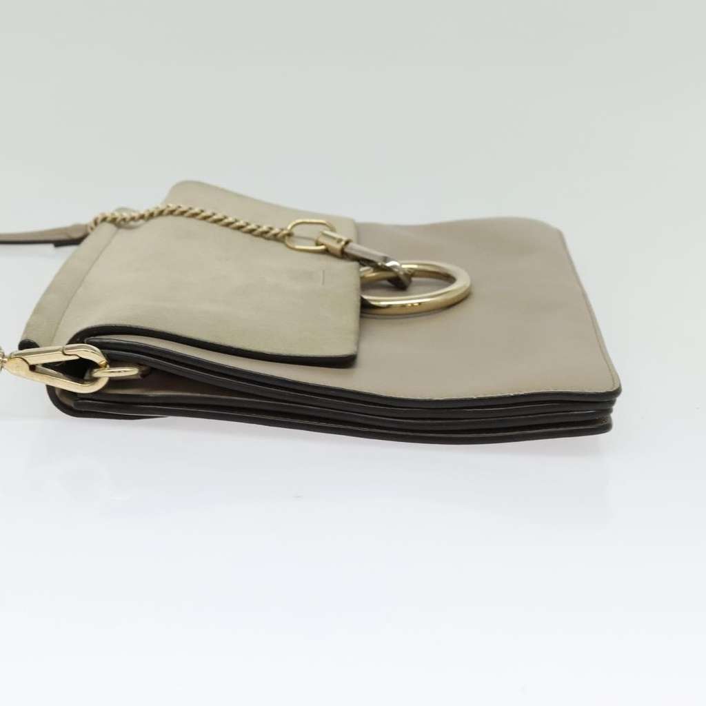 Chloe Faye Shoulder Bag Beige Suede Good condition - Inside View
