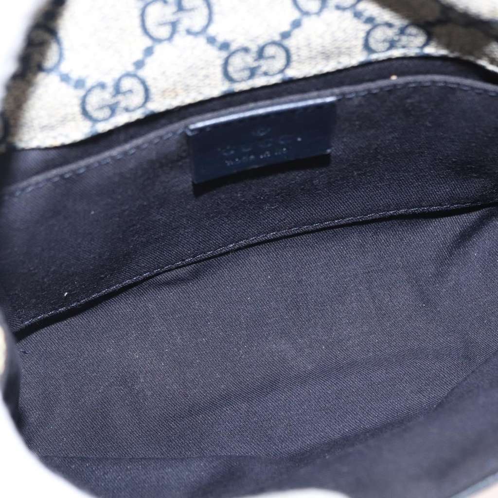 Gucci Vintage Web Belt Bag Navy Good condition - Box View