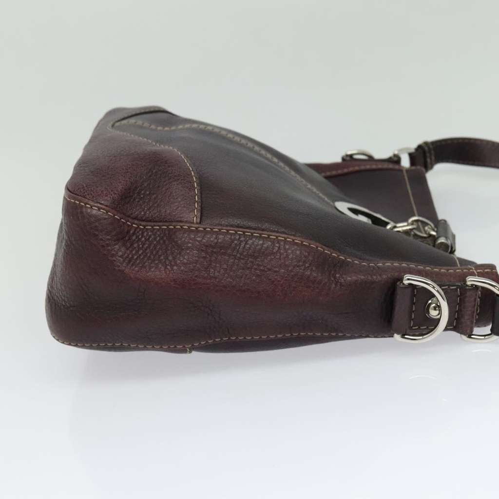 Gucci Charlotte Shoulder Bag Burgundy Leather Good condition - Model View