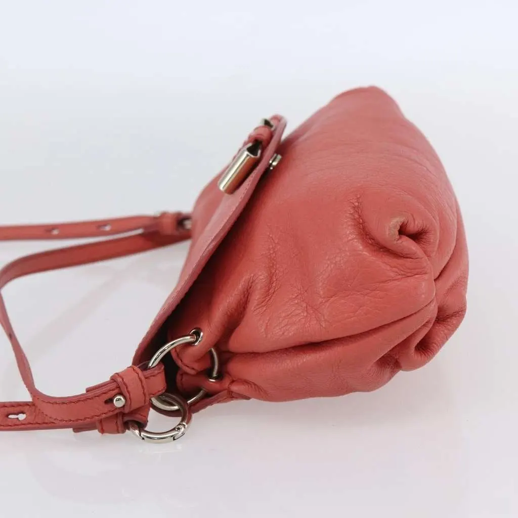 Chloe Lily Handbag Pink Leather Good - Inside View