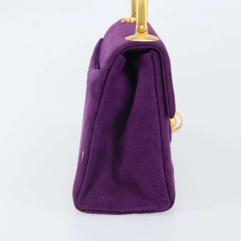 Givenchy Vintage Handbag Purple Suede Good condition - Inside View