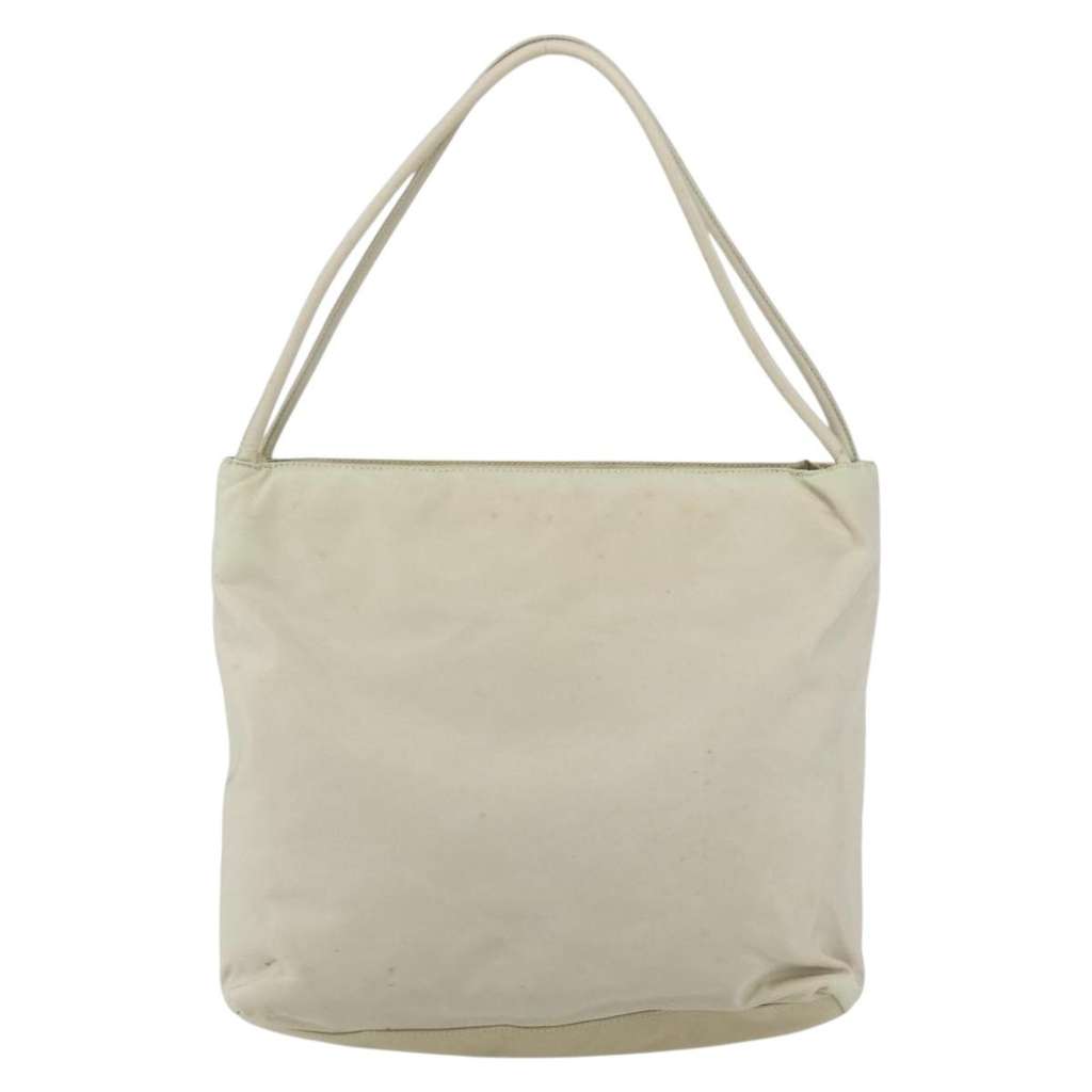 Prada Vintage Zip Tote White Fair condition - Back View