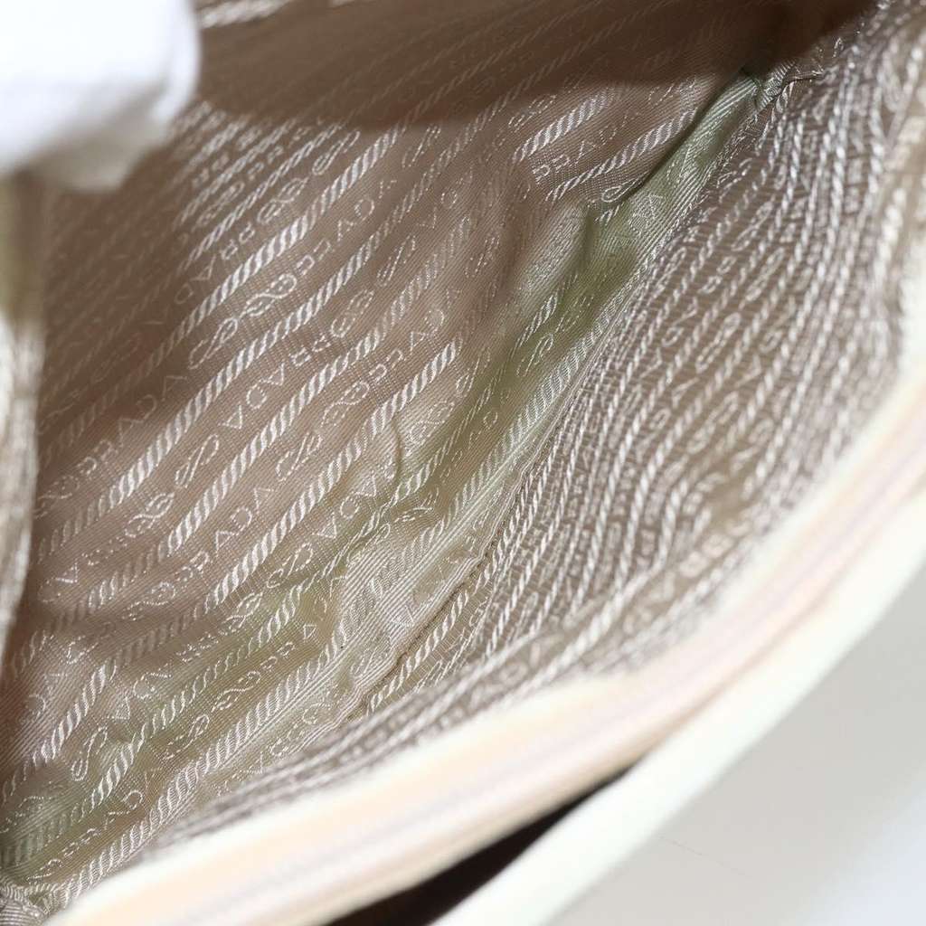 Prada Vintage Zip Tote White Fair condition - Box View