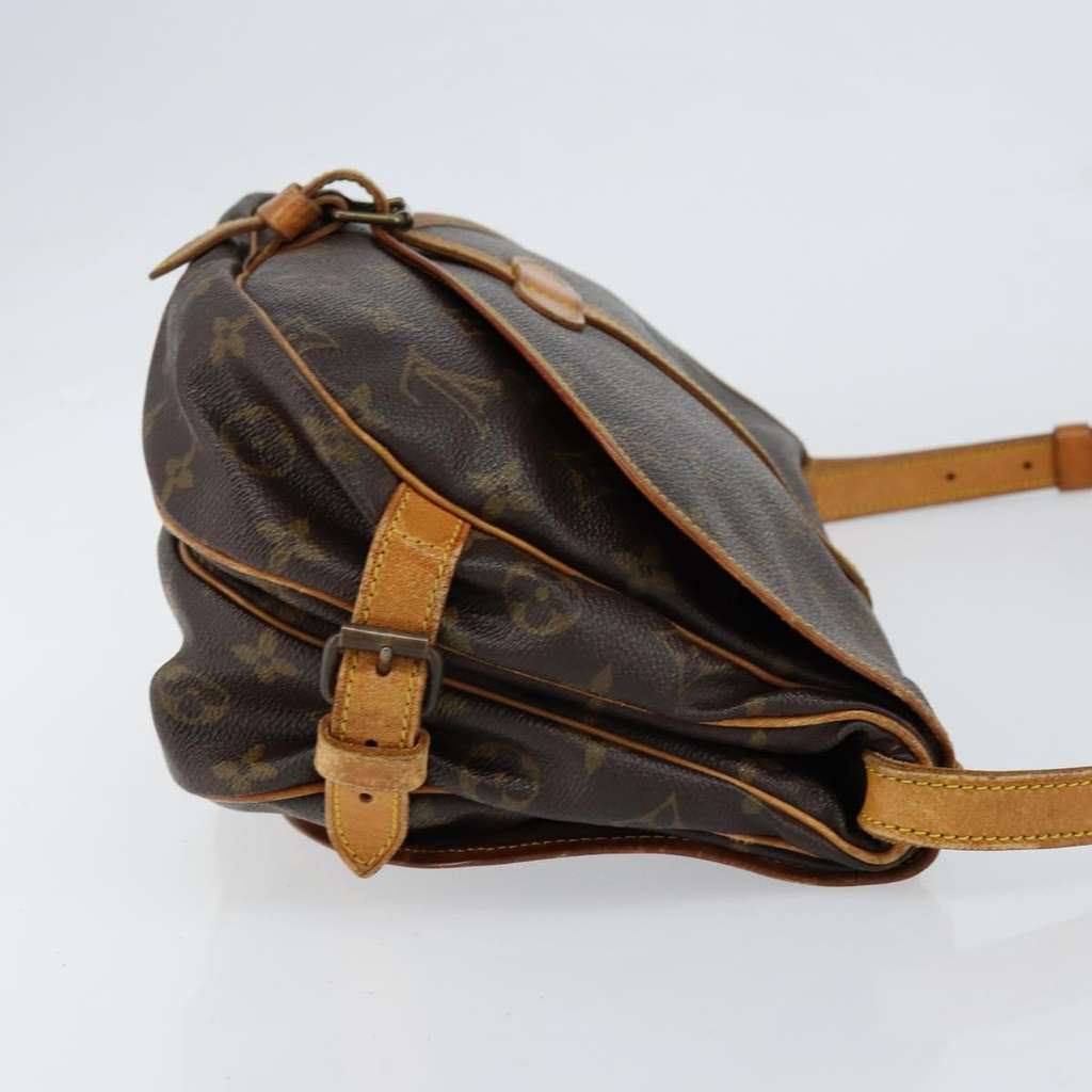 Louis Vuitton Saumur Handbag Brown Canvas Good condition - Inside View