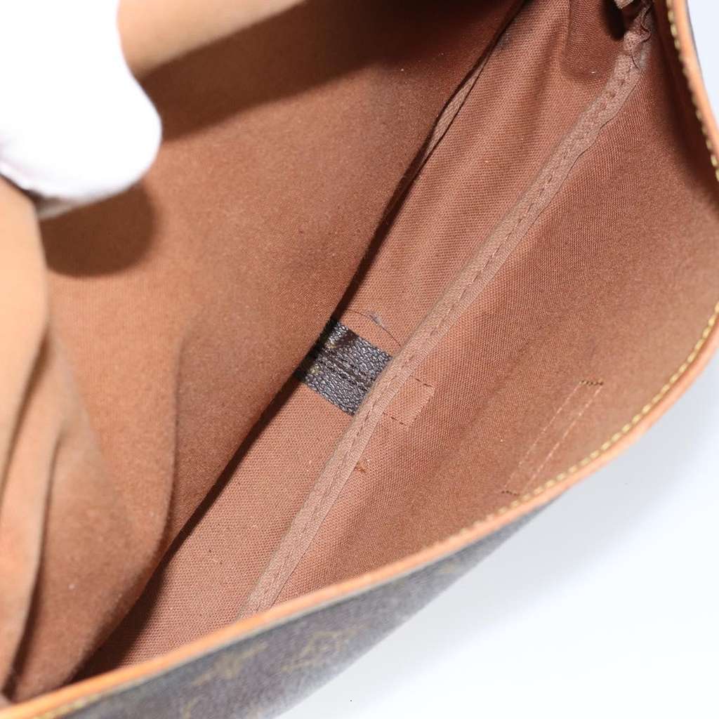 Louis Vuitton Saumur Handbag Brown Canvas Good condition - Box View