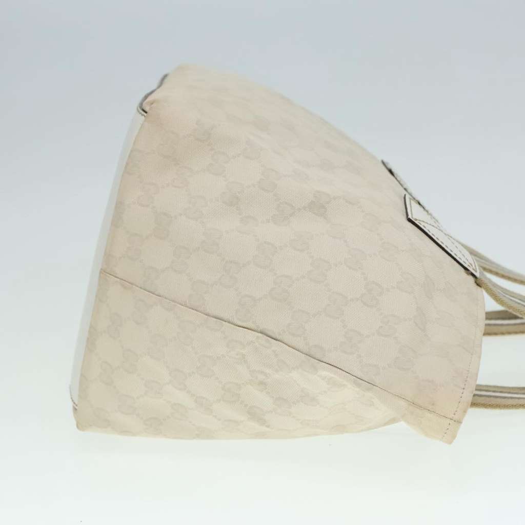 Gucci Web Zip Tote White Canvas Good condition - Inside View