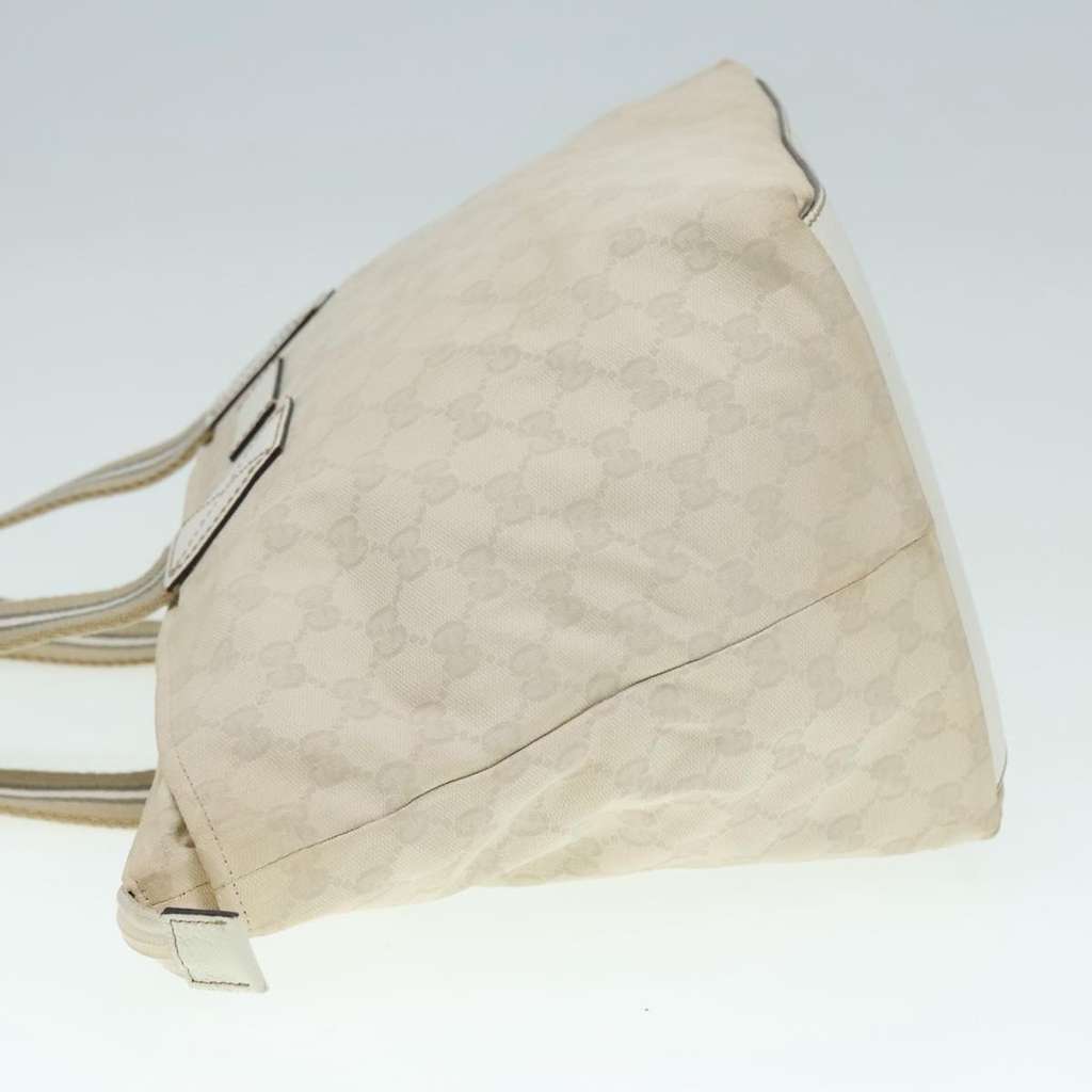 Gucci Web Zip Tote White Canvas Good condition - Model View