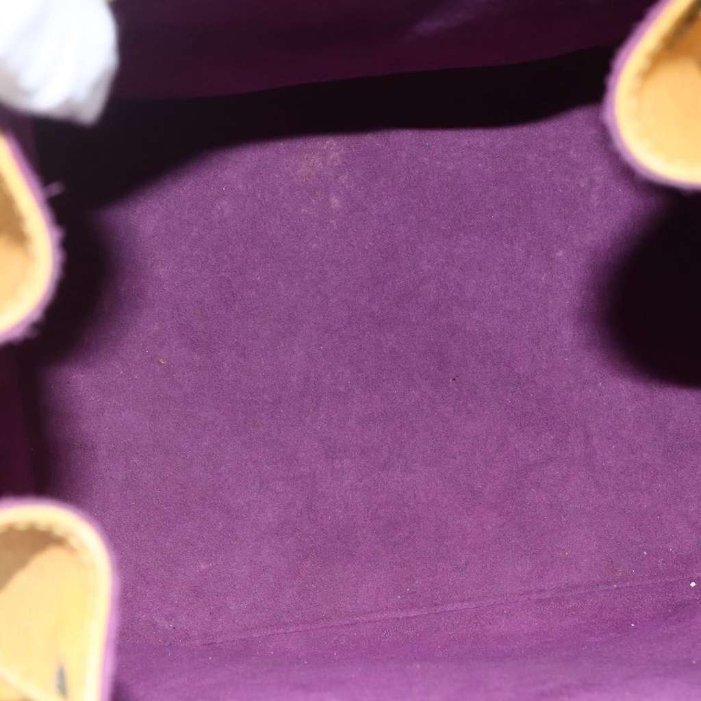 Louis Vuitton Petit Noe Handbag Yellow Leather Good condition - Box View