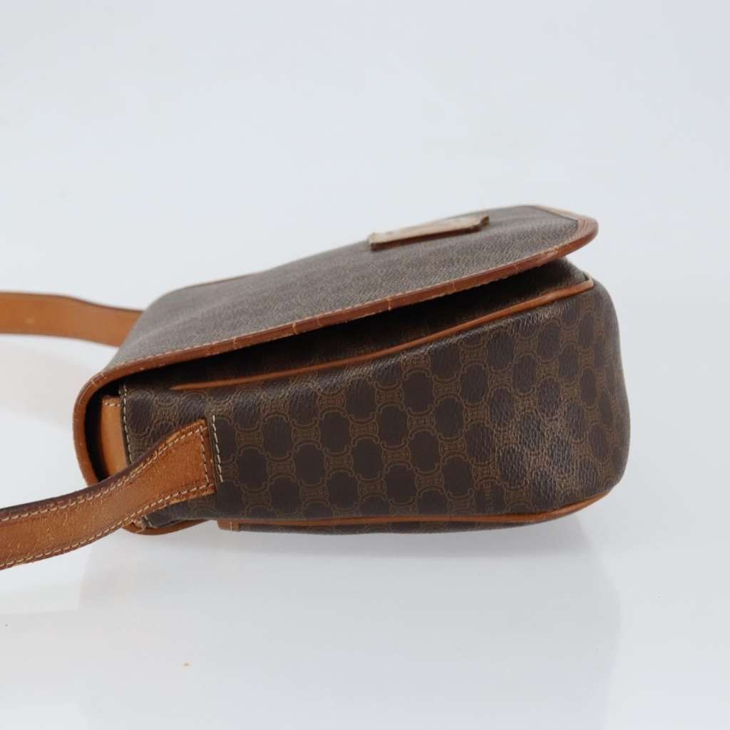 Celine Macadam Shoulder Bag Brown Canvas Good condition - Model View