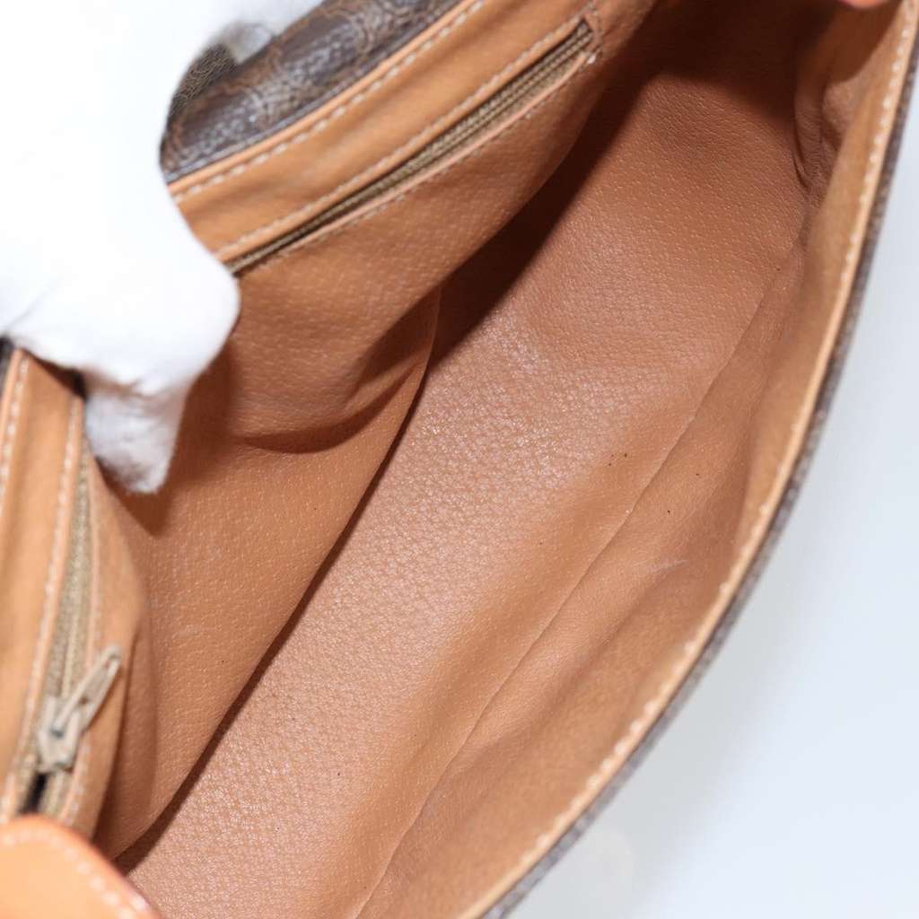 Celine Macadam Shoulder Bag Brown Canvas Good condition - Box View