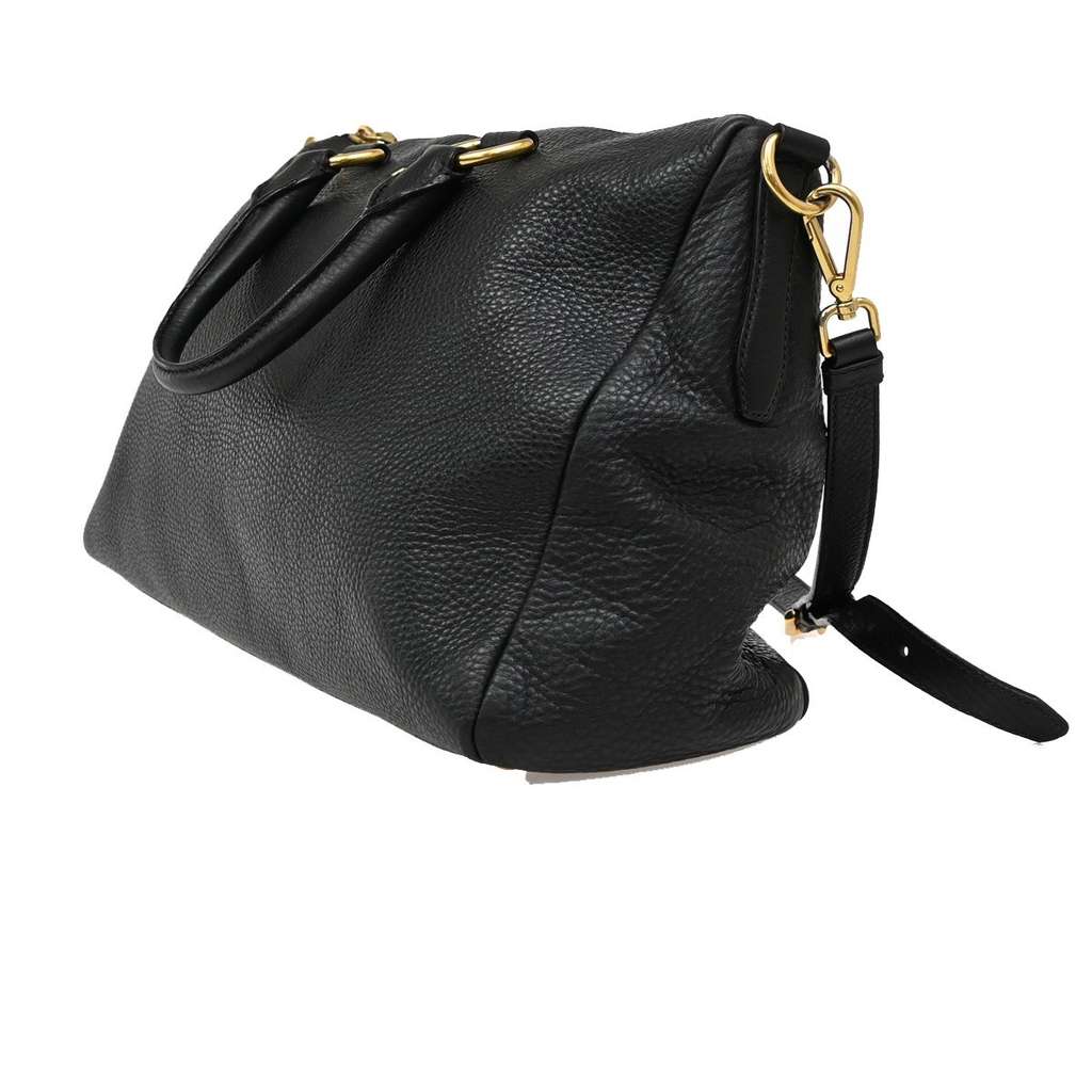 Prada Convertible Boston Bag Black Leather Good condition - Inside View