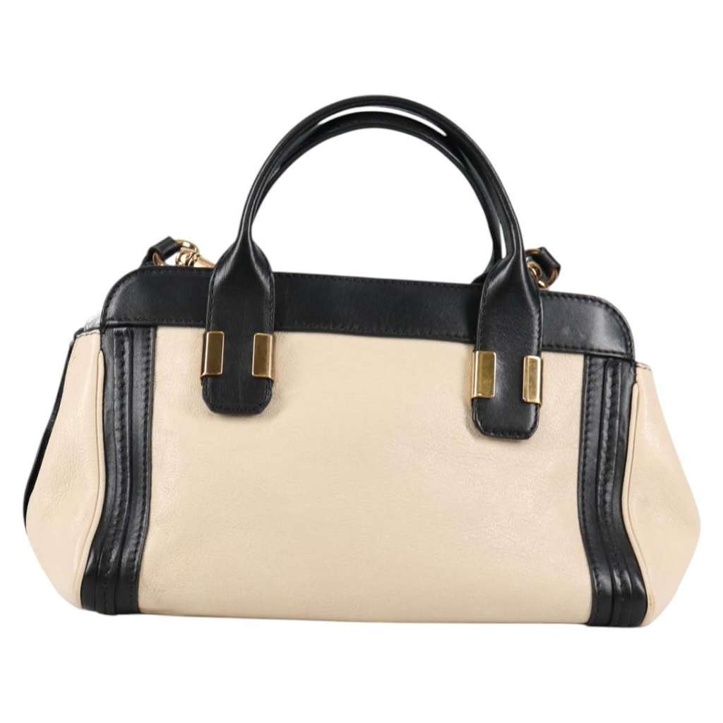 Chloe Alice Satchel White Leather Good condition - Back View