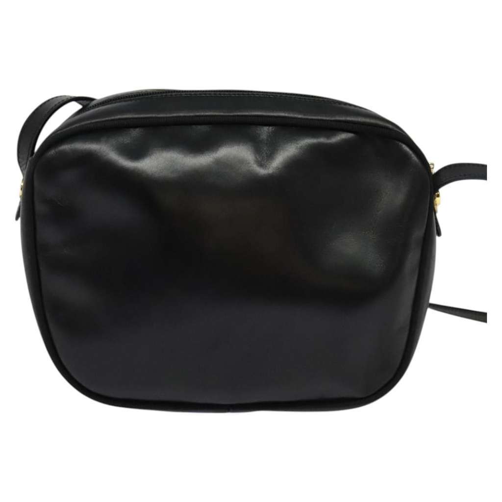 Salvatore Ferragamo Vala Shoulder Bag Black Leather Good condition - Back View