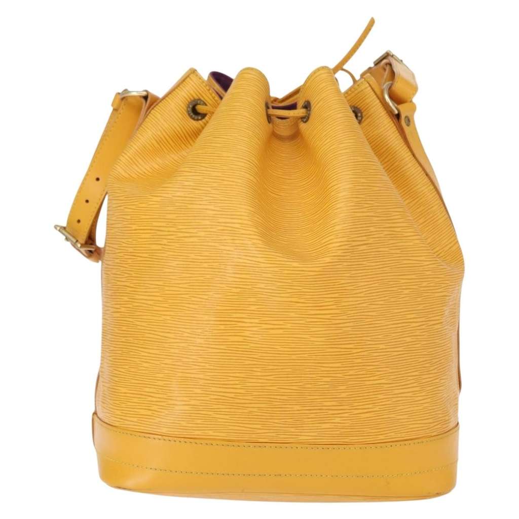 Louis Vuitton Noe Handbag Yellow Leather Good condition - Back View