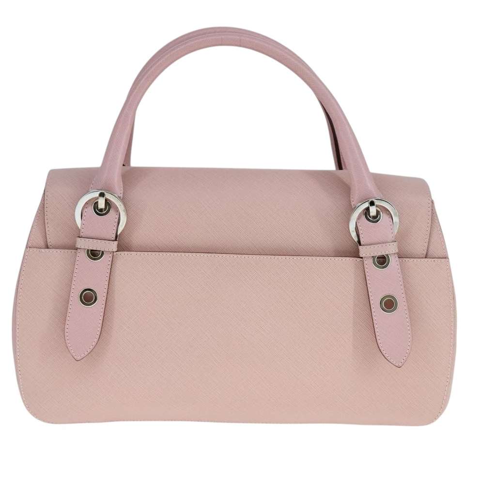 Salvatore Ferragamo Gancini handbag Pink Leather Good condition - Back View