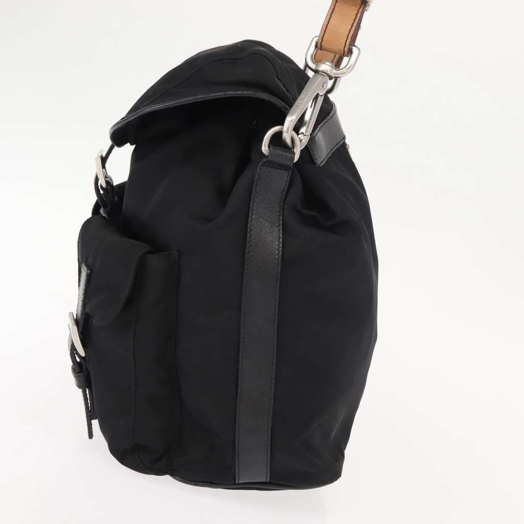 Prada Double Pocket Shoulder Bag Black Good condition - Inside View