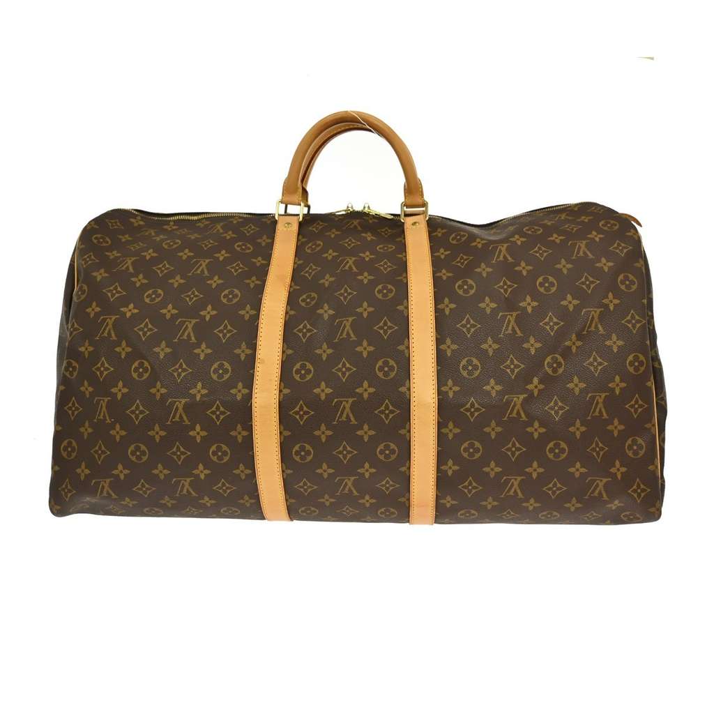 Louis Vuitton Keepall Bag Brown Canvas Good condition - Back View