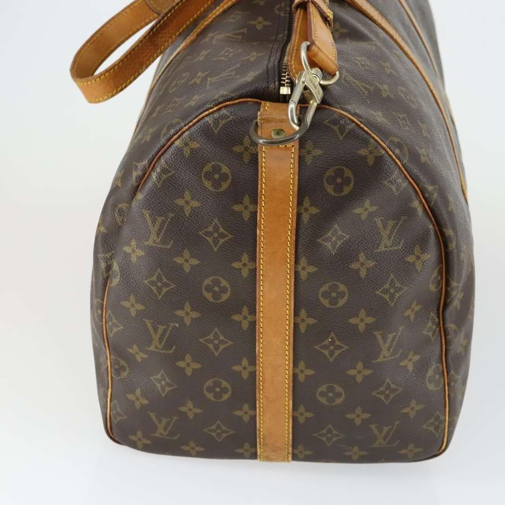 Louis Vuitton Keepall Bandouliere Bag Brown Canvas Fair condition - Inside View