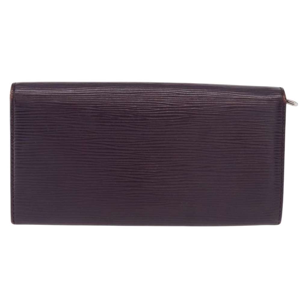 Louis Vuitton Vintage Sarah Wallet Purple Leather Good condition - Back View