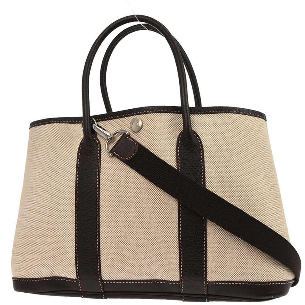 Hermès Garden Party Tote Beige Canvas Good condition - Back View