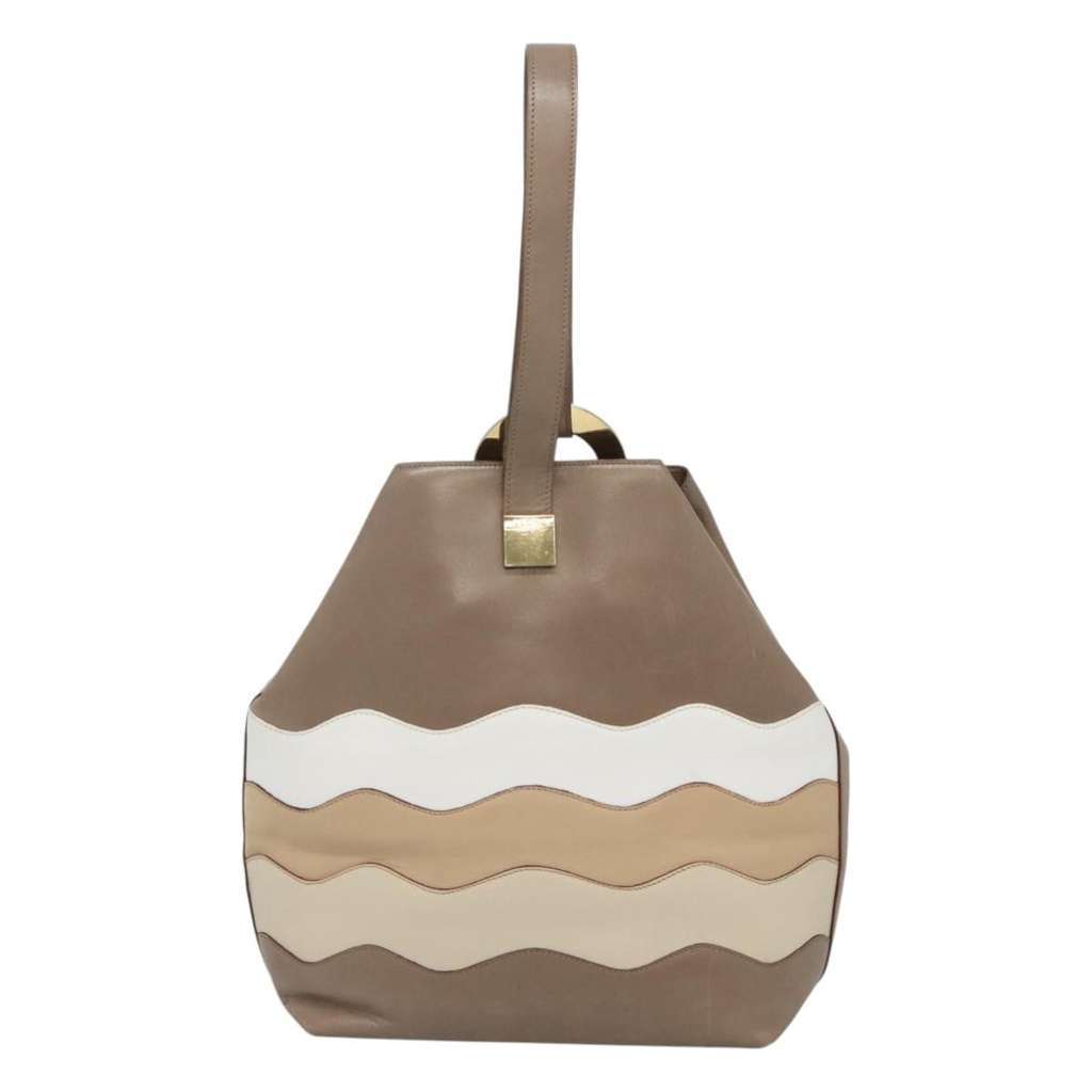 Celine Shoulder Bag Brown Leather Good condition - Back View