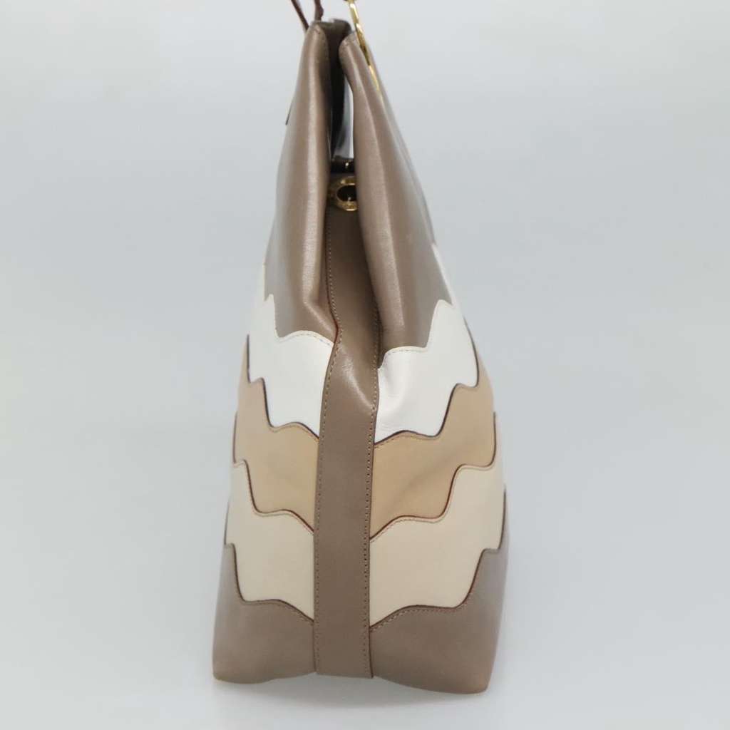 Celine Shoulder Bag Brown Leather Good condition - Model View