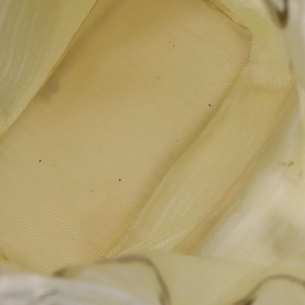 Prada Front Pocket Buckle Backpack White Good condition - Box View