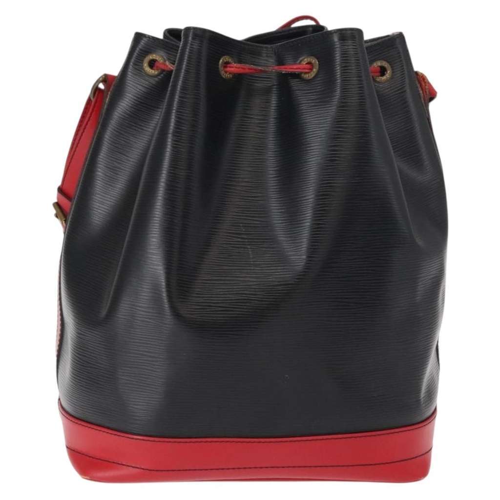 Louis Vuitton Bicolor Noe Handbag Black Leather Good condition - Back View