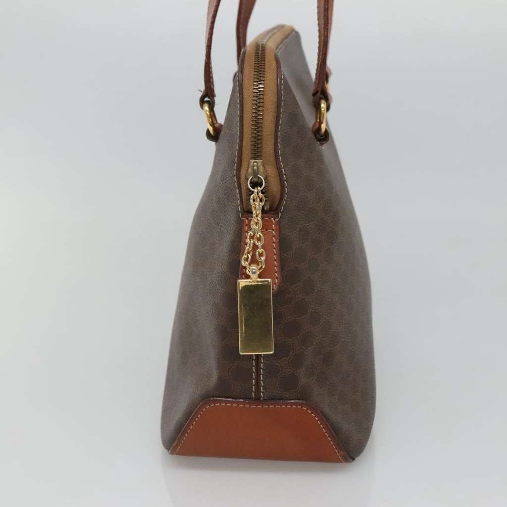 Celine Vintage Macadam Handbag Brown Canvas Good condition - Inside View
