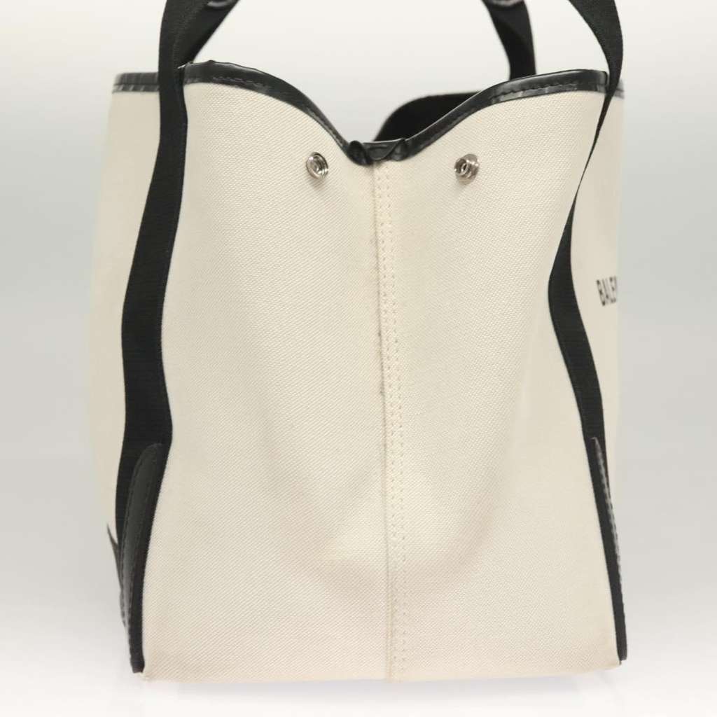 Balenciaga Navy Cabas White Canvas Good condition - Model View