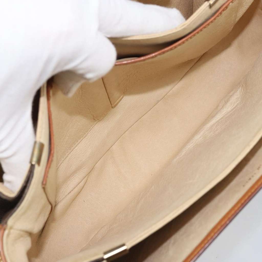 Celine Vintage Macadam Shoulder Bag Brown Canvas Fair condition - Box View