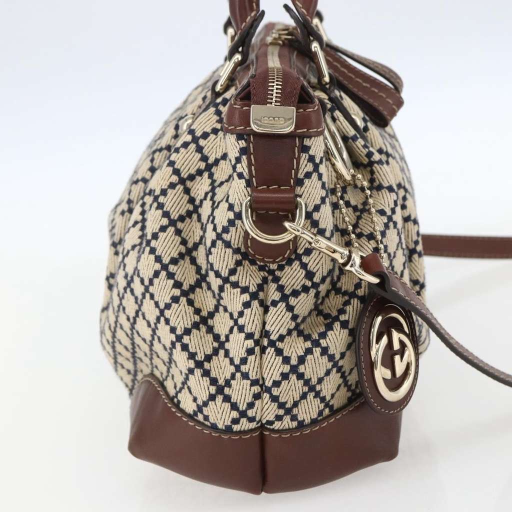 Gucci Sukey Top Handle Satchel Beige Canvas Good condition - Inside View