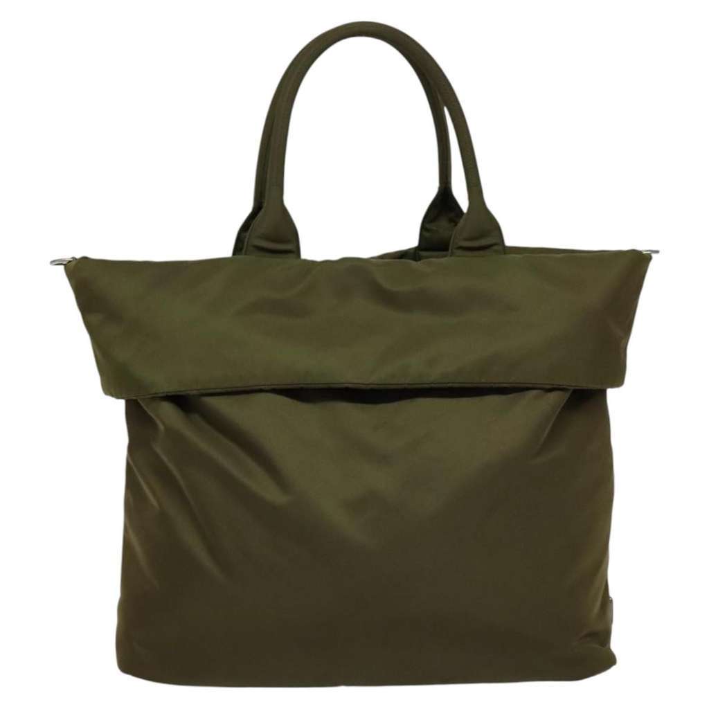 Prada Convertible Double Tote Khaki Good condition - Back View