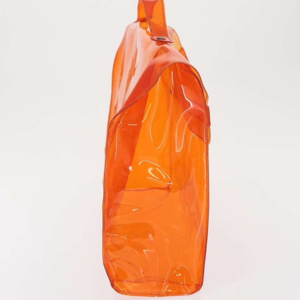 Hermès Kelly Handbag Orange Plastic Fair condition - Model View
