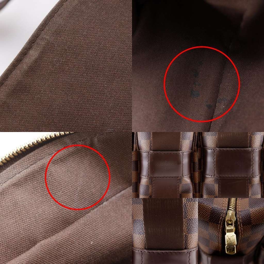 Louis Vuitton Naviglio Handbag Brown Canvas Good condition - Box View