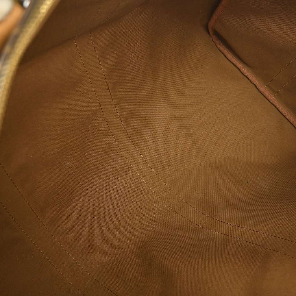 Louis Vuitton Keepall Bandouliere Bag Brown Canvas Fair condition - Model View