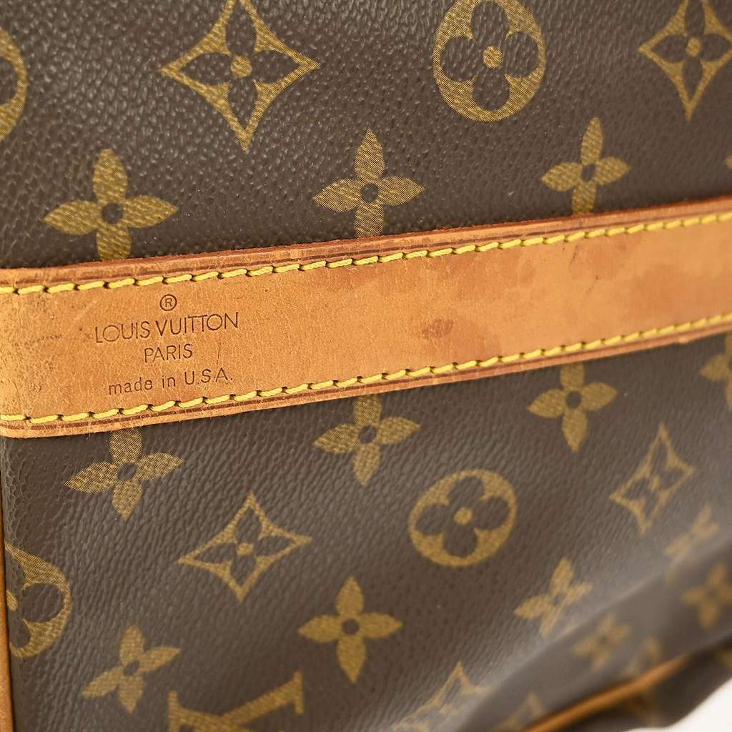 Louis Vuitton Keepall Bandouliere Bag Brown Canvas Fair condition - Box View