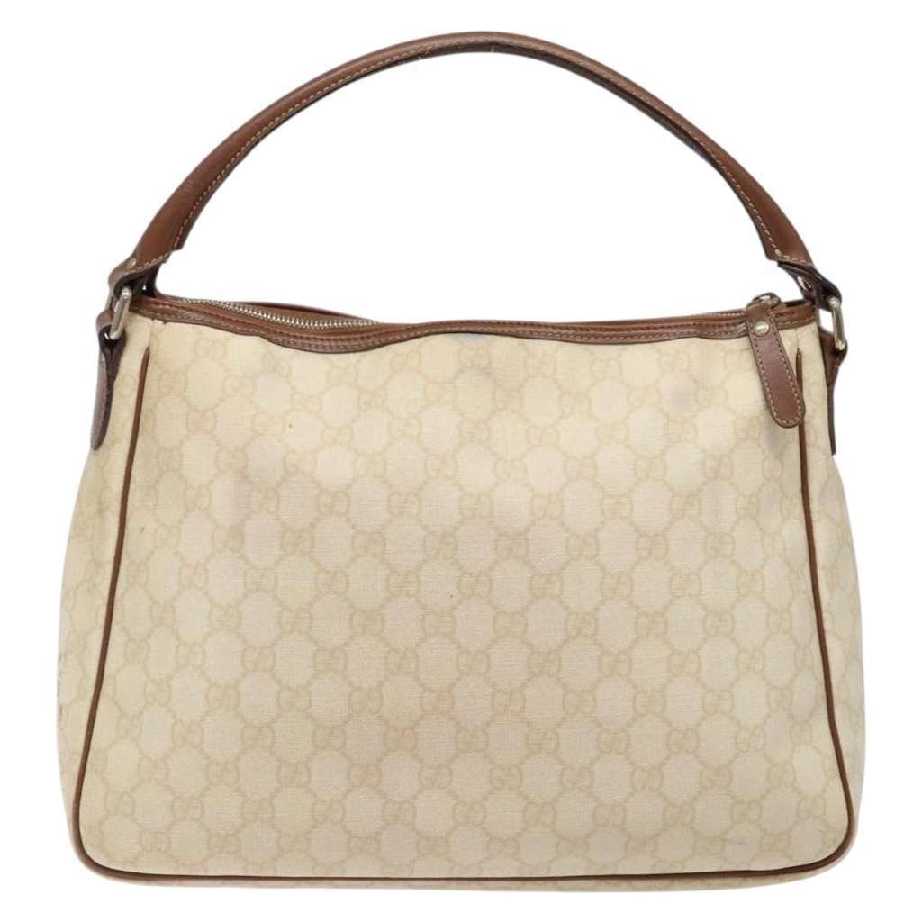 Gucci GG supreme handbag White Good condition - Back View