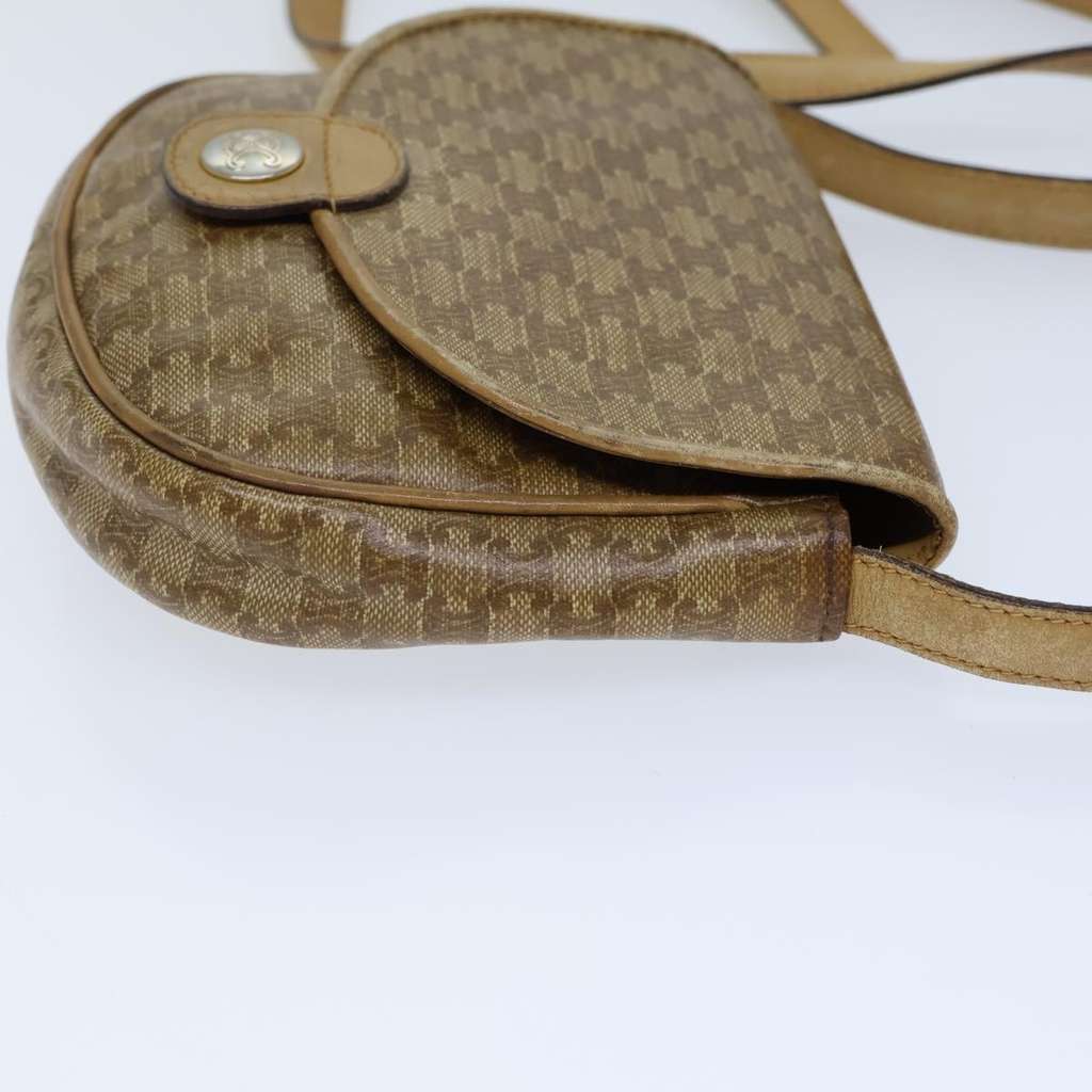 Celine Macadam Shoulder Bag Beige Canvas Good condition - Model View