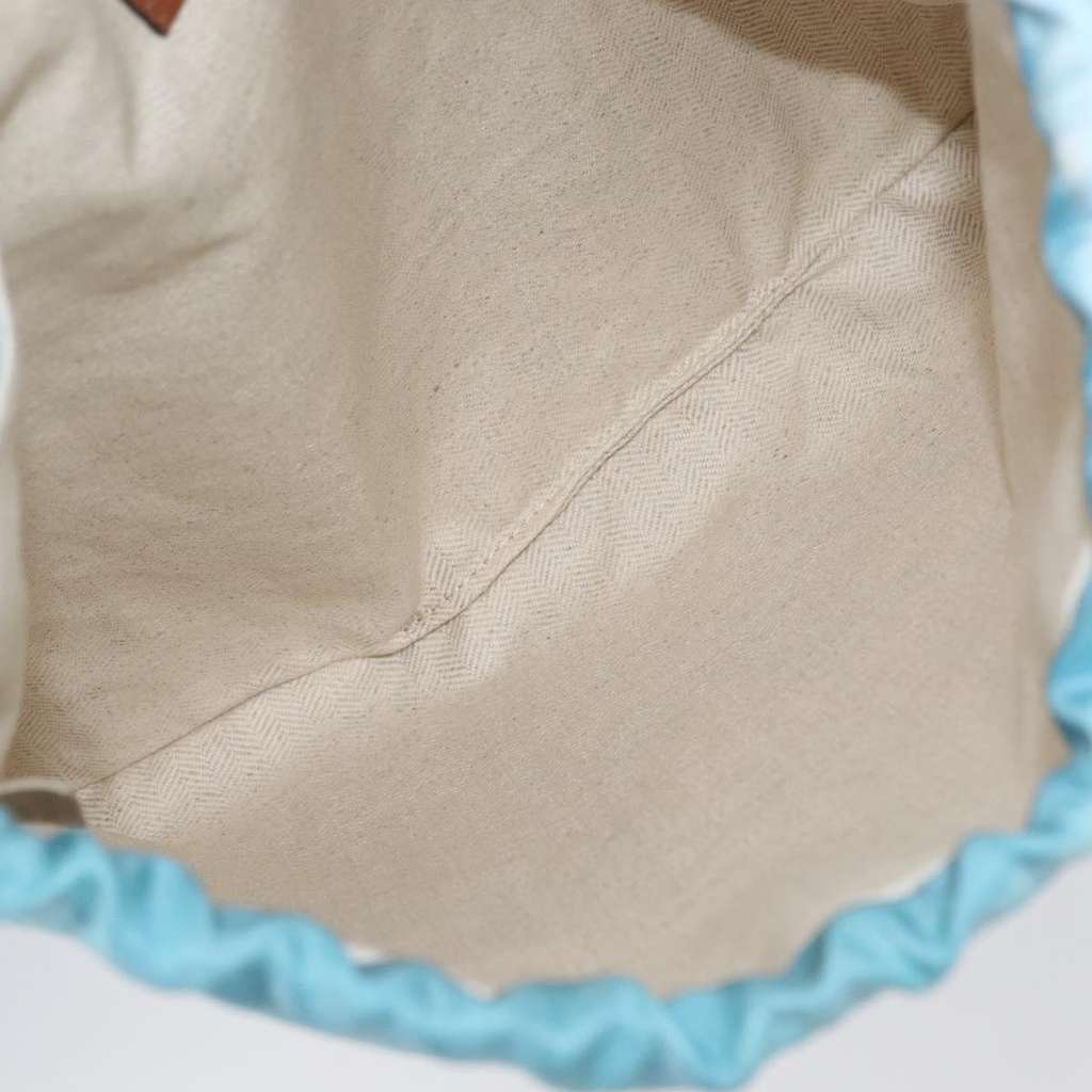 Loewe Drawstring Pouch Blue Canvas Good condition - Box View